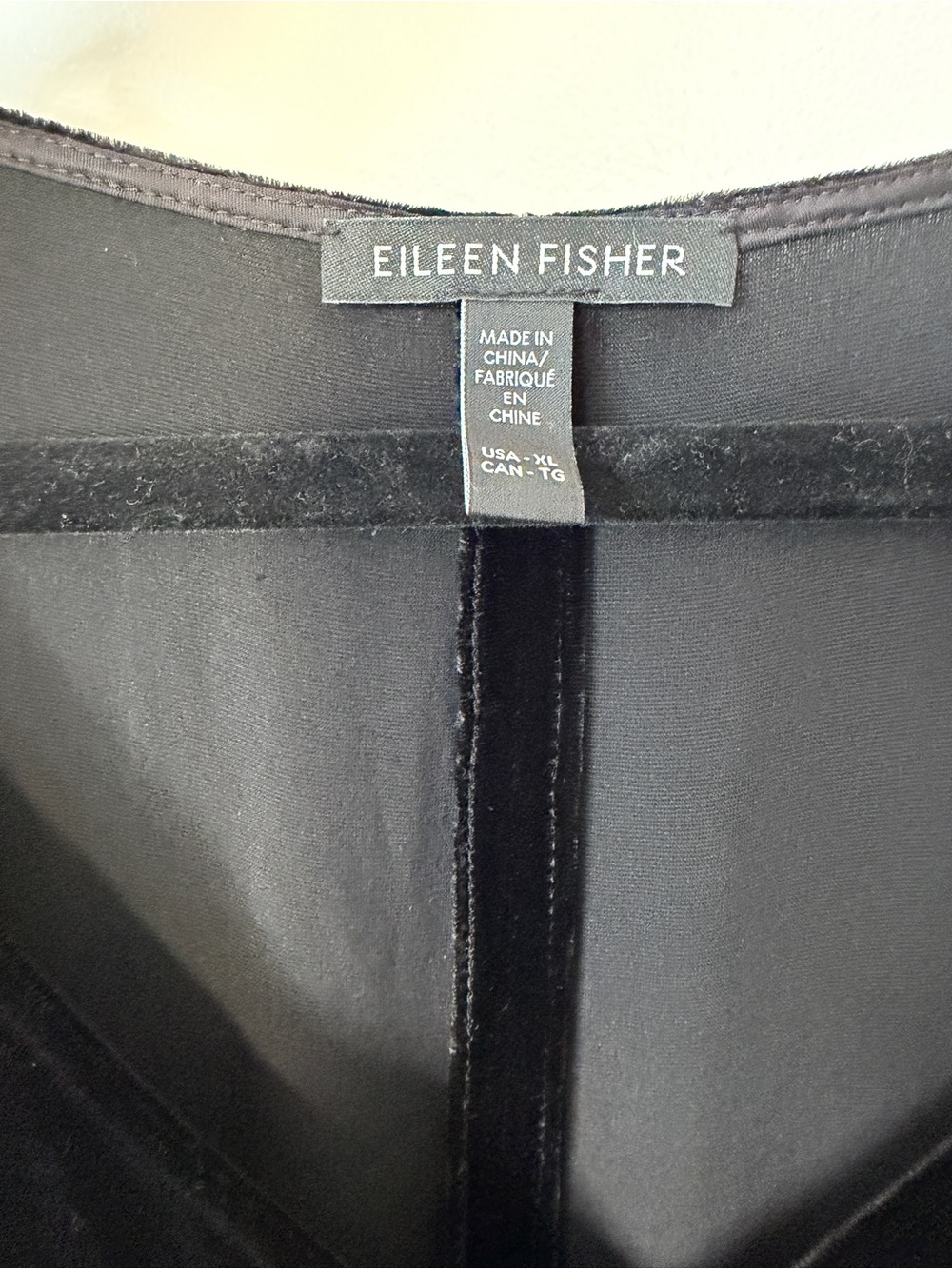 Eileen Fisher Sleeveless Black Velvet Midi Dress Size XL - Picture 3 of 8